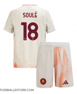 Günstige AS Roma Matias Soule #18 Auswärts Trikotsatzt Kinder 2024-25 Kurzarm (+ Kurze Hosen)